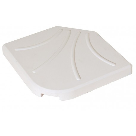 13849-DTH25-W Λευκή Βάση Πλάκα 50 x 50cm Για Γωνιακές Ομπρέλες 25Kgr