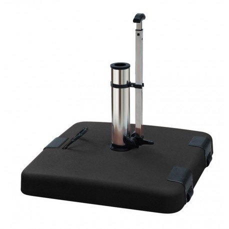 13850-LTH50-B Μάυρη Τσιμεντένια Βάση Ομπρέλας 50Kgr , Με Λαβή Και Ρόδες