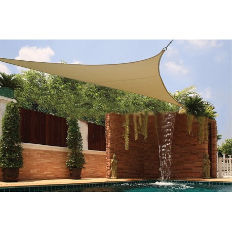 19678-155512 Τριγωνικό Διάτρητο Πανί Σκίασης 350 x 350 x 350cm