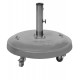 28208-NTH50-GREY Γκρί Τσιμεντένια Βάση Ομπρέλας 50Kgr , ⌀ 60cm ,Με Ροδάκια Και Φρένο