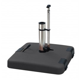 34381-LTH50-G Γκρί Τσιμεντένια Βάση Ομπρέλας 50Kgr , Με Λαβή Και Ρόδες