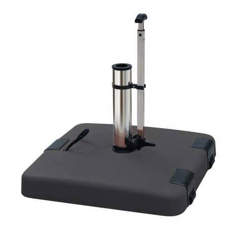 34381-LTH50-G Γκρί Τσιμεντένια Βάση Ομπρέλας 50Kgr , Με Λαβή Και Ρόδες