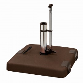 41038-LTH50-T Taupe Τσιμεντένια Βάση Ομπρέλας 50Kgr , Με Λαβή Και Ρόδες