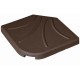 41122-DTH25-T Καφέ Βάση Πλάκα 50 x 50cm Για Γωνιακές Ομπρέλες 25Kgr