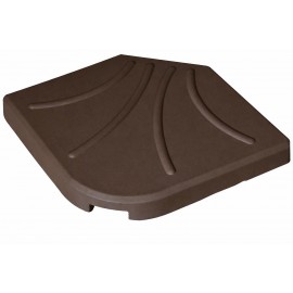 41122-DTH25-T Καφέ Βάση Πλάκα 50 x 50cm Για Γωνιακές Ομπρέλες 25Kgr