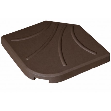 41122-DTH25-T Καφέ Βάση Πλάκα 50 x 50cm Για Γωνιακές Ομπρέλες 25Kgr