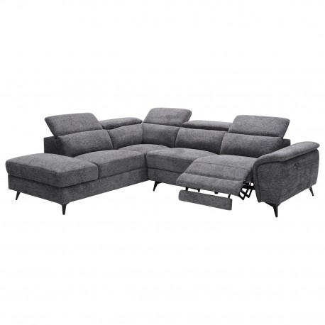 ΚΑΝΑΠΕΣ ΑΡΙΣΤΕΡΗ ΓΩΝΙΑ-ΑΝΑΚΛΙΣΗ & ΑΠΟΘ.ΧΩΡΟΣ-RESTRO HM3339.01L ΓΚΡΙ ΥΦΑΣΜΑ 284x224x76Υεκ