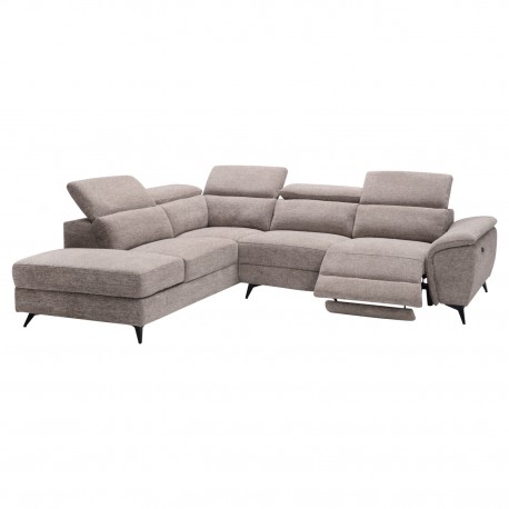 ΚΑΝΑΠΕΣ ΑΡΙΣΤΕΡΗ ΓΩΝΙΑ-ΑΝΑΚΛΙΣΗ & ΑΠΟΘ.ΧΩΡΟΣ-RESTRO HM3339.02L ΜΠΕΖ ΥΦΑΣΜΑ 284x224x76Υεκ