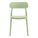 262-000055 Καρέκλα Amvroan στοιβαζόμενη pakoworld με UV protection pp μέντα 51x49x79.5εκ