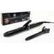 06510550 Ψαλίδι Μαλλιών Για Μπούκλες Κεραμικό Με 2 Εξαρτήματα Φ19Mm/Φ35Mm Θερμότητας Μαύρο 50W