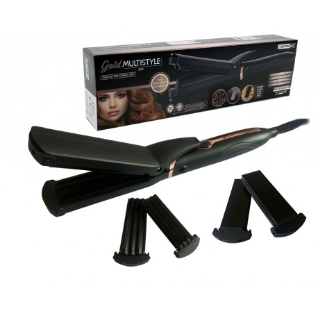 06510551 Ισιωτικό Μαλλιών Κεραμικό Με 3 Εξαρτήματα Μαύρο 50W