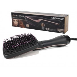 06510552 Βούρτσα Μαλλιών Με Αέρα Ηλεκτρική 3 Επίπεδα Θερμότητας Μαύρο 1000W