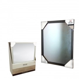 06510652 Καθρέπτης Επιτοίχιος Ξύλο/Γυαλί 54x64cm Σε 4 Αποχρώσεις Πολύχρωμο