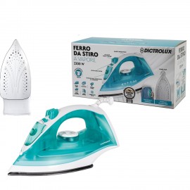 06510654 Ατμοσίδερο Με Πλάκα Inox Λευκό/Μπλε 2200W