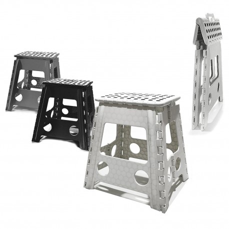 06511548 Σκαλάκι-Σκαμπό Πτυσσόμενο Πλαστικό 29x22x39cm Σε 3 Χρώματα Πολύχρωμο