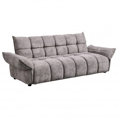 ΚΑΝΑΠΕΣ ΚΡΕΒΑΤΙ MELU HM3314.01 ΓΚΡΙ ΥΦΑΣΜΑ--ΚΑΘΙΣΜΑ POCKET SPRINGS 240-250x90x85Υεκ.