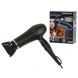 06511184 Πιστολάκι Μαλλιών Με Ιονιστή 2 Ταχύτητες 3 Επίπεδα Θερμότητας Μαύρο 2200W