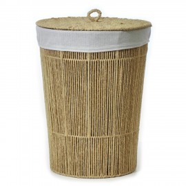 06511360 Καλάθι Απλύτων Μπεζ Φ42x54cm