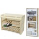 06512598 Παπουτσοθήκη WOODHANDY Beige/Ύφασμα/Ξύλο 63x27.5x49cm 2Τμχ