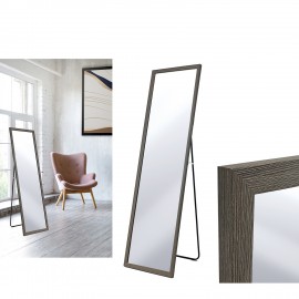 06512739 Καθρέφτης Δαπέδου Γκρι Δρυς 44x154cm
