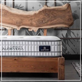 2EMATALOED-160200 ΣΤΡΩΜΑ ALOEVERA DOUBLEFACE 30 cm ΜΕ ΑΝΕΞΑΡΤΗΤΑ ΕΛΑΤΗΡΙΑ 160x200