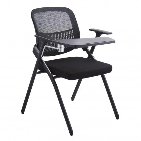 ΚΑΡΕΚΛΑ ΣΥΝΕΔΡΙΟΥ ΠΤΥΣΣΟΜΕΝΗ ΜΕ ΑΝΑΛΟΓΙΟ DENO HM1209.01 MESH ΥΦΑΣΜΑ ΜΑΥΡΟ 60x59x87Υεκ.