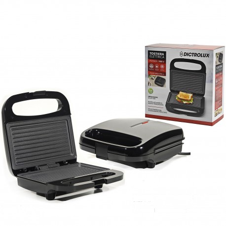 06512976 Τοστιέρα Dictrolux 750W Μαύρο 22.2x22x8.8cm