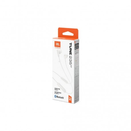 JBL Tune 235BT Earbud Bluetooth Handsfree Ακουστικά με Αντοχή στον Ιδρώτα Λευκά