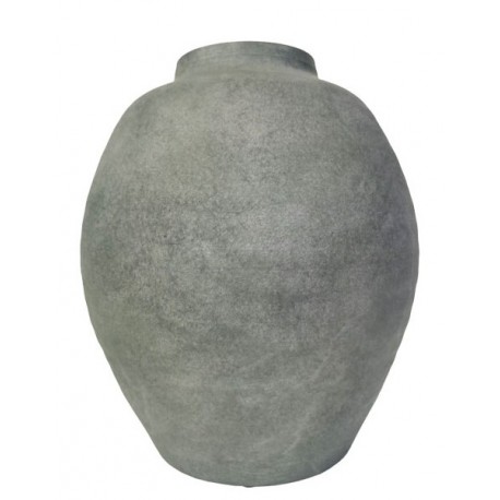 41158-50021 Κεραμικό Διακοσμητικό Βάζο Γκρί Πέτρας 25 x 29,5(h)cm