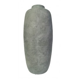 41161-50020 Κεράμικό Διακοσμητικό Βάζο Γκρί Πέτρας 21.5 x 46.5(h)cm