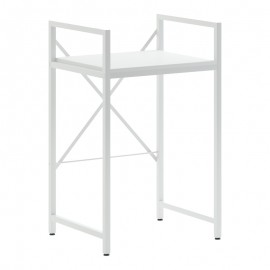 197-000319 Ραφιέρα στήριξης πλυντηρίου - στεγνωτηρίου Delavar pakoworld μέταλλο λευκό 72x60x116εκ