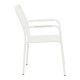 404-000006 Πολυθρόνα Vista pakoworld στοιβαζόμενη αλουμίνιο σε λευκή απόχρωση 62x60x84εκ