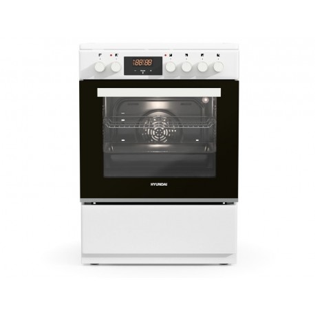 Hyundai HCVC24V-7260V/W Κουζίνα 69lt με Κεραμικές Εστίες Π60εκ. Λευκό A