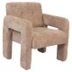 14770115 Πολυθρόνα ArteLibre VELORA Μπεζ Ύφασμα/Ξύλο 75x68x69cm Μπεζ
