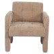 14770115 Πολυθρόνα ArteLibre VELORA Μπεζ Ύφασμα/Ξύλο 75x68x69cm Μπεζ