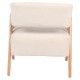 14770119 Πολυθρόνα ArteLibre BARTON Μπεζ Ύφασμα/Ξύλο 74x67x66cm Φυσικό/Μπεζ