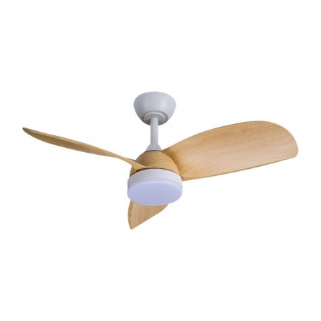 800661 Ανεμιστήρας Οροφής PRCF-80661 PRIMO 36-- 91εκ. DC Με Τηλεχειριστήριο 1 Φως LED Λευκός με 3 ξύλινα φτερά