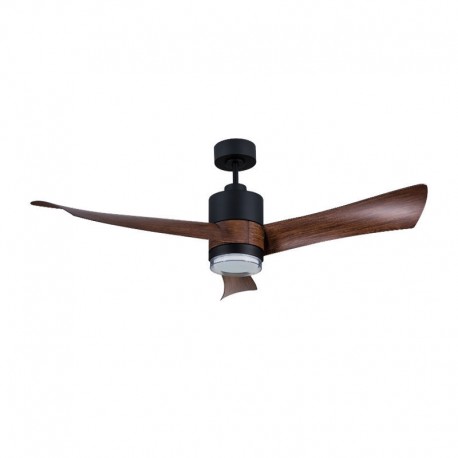 800663 Ανεμιστήρας Οροφής PRCF-80663 PRIMO 54-- 137εκ. DC Με Τηλεχειριστήριο 1 Φως LED Μαύρος με 3 καφέ φτερά