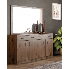 RL ΜΠΟΥΦΕΣ ΞΥΛΙΝΟ ΜΕ 4 ΠΟΡΤΕΣ & ΣΥΡΤΑΡΙΑ Φ159 Χ Β38 Χ Υ84 ΕΚ & ΚΑΘΡΕΦΤΗ Φ140 Χ Υ90 ΕΚ ΚΑΣΤΑΝΗ