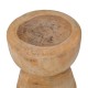 338-000034 Σκαμπό Bonfik pakoworld suar ξύλο σε φυσική απόχρωση Φ35x40εκ