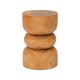 338-000024 Σκαμπό Estelle pakoworld suar ξύλο σε φυσική απόχρωση Φ30x45εκ