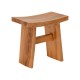 338-000029 Σκαμπό Borbe pakoworld teak ξύλο σε φυσική απόχρωση 45x28x45εκ