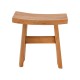 338-000029 Σκαμπό Borbe pakoworld teak ξύλο σε φυσική απόχρωση 45x28x45εκ