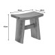 338-000029 Σκαμπό Borbe pakoworld teak ξύλο σε φυσική απόχρωση 45x28x45εκ