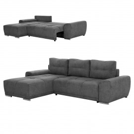 ΚΑΝΑΠΕΣ ΚΡΕΒΑΤΙ ΑΡΙΣΤΕΡΗ ΓΩΝΙΑ COMFYRA HM3336.01L ΓΚΡΙ ΥΦΑΣΜΑ 270x181x75Υεκ