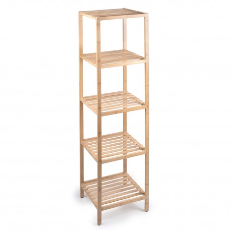 06451320 Ράφι Μπάνιου 5 Επιπέδων Μπαμπού