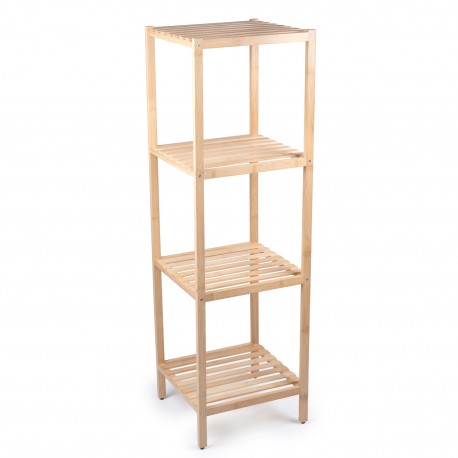 06451339 Ράφι Μπάνιου 4 Επιπέδων Μπαμπού ALPINA