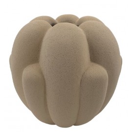 41167-50053 Κεραμικό Διακοσμητικό Βάζο Καφέ Άμμου 28,5 x 27,5(h)cm