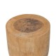 338-000040 Σκαμπό Koa pakoworld suar ξύλο σε φυσική απόχρωση Φ28x46εκ