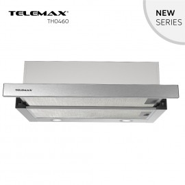 48-0461 Απορροφητήρας Κουζίνας Συρόμενος 60cm Telemax TH0460 Inox